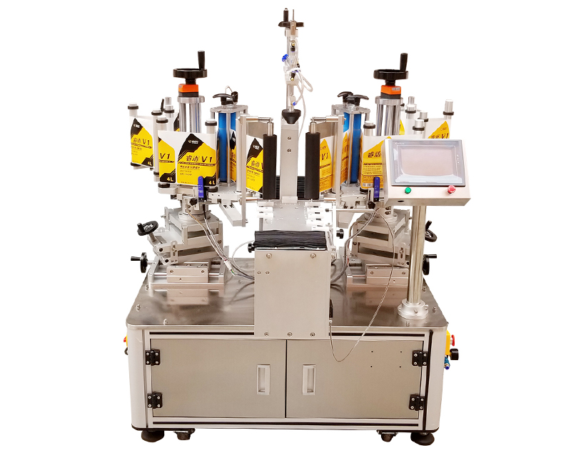 Semi-automatic double side labeling machine