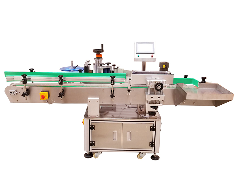 Automatic roll-on round bottle labeling machine (high-speed single label)